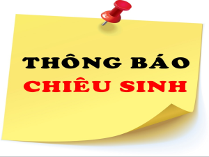 thông báo chiêu sinh